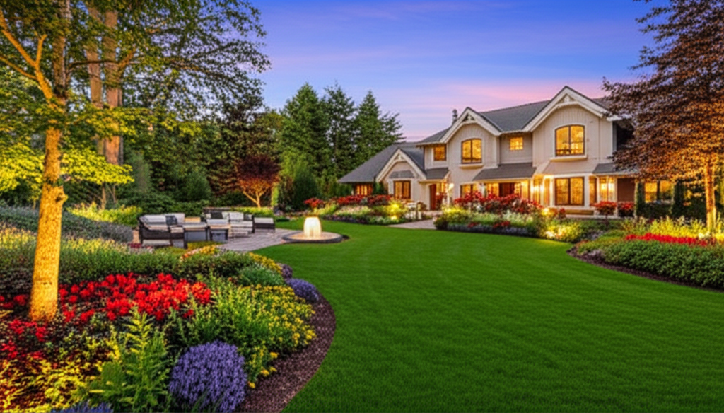 Beautifully landscaped property by A-Z Landscapes